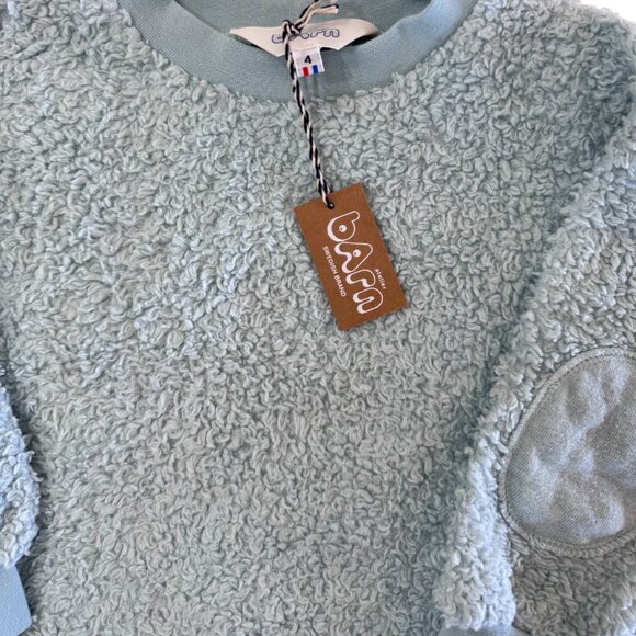 ATELIER BARN - SWEATER - 100%COTTON - TEAL - NWT - Picture 4 of 5